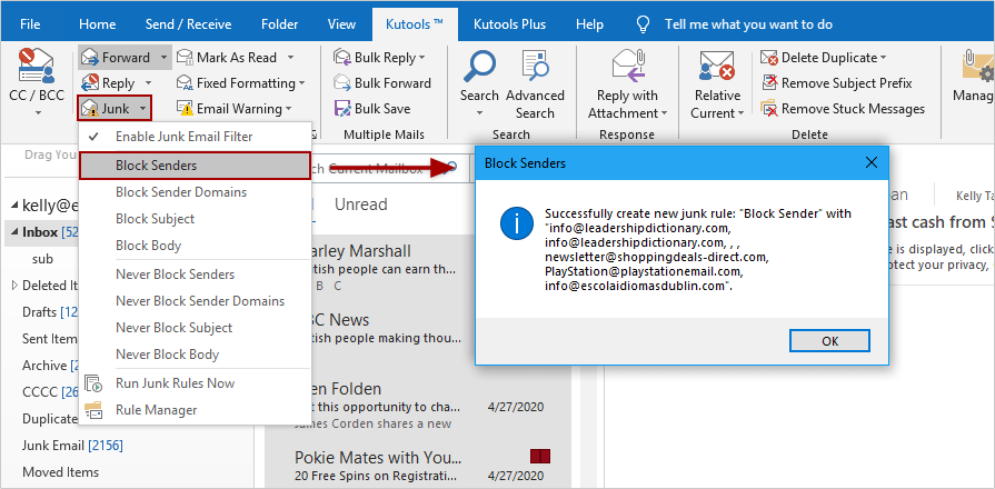 How to block out /off time in Outlook calendar?