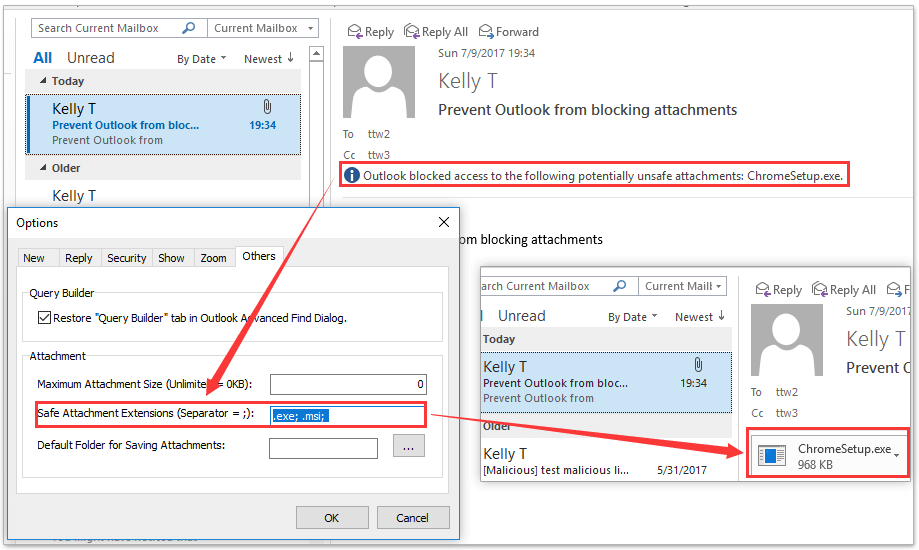 outlook cannot attach pdf potentially unsafe