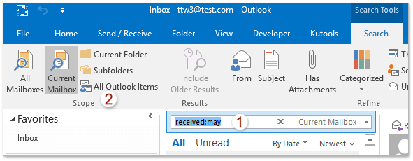 Hoe E-Mails Archiveren Op Jaar / Maand / Datum In Outlook?