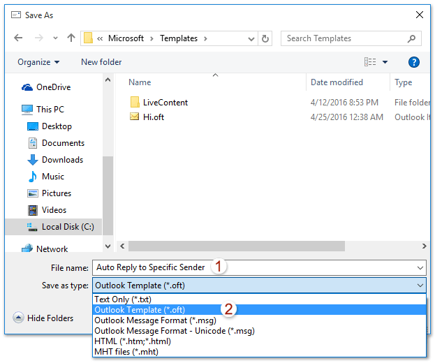 How to automatically reply to specific sender (email address) in Outlook?