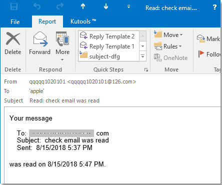 how to add read receipt in outlook 365