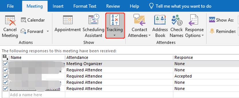 How To Check Who Accepted Meeting Invite In Outlook 