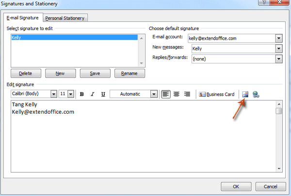 how to add your signature in outlook