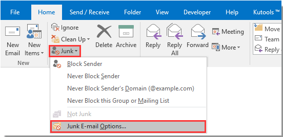 Como Eliminar Automaticamente Los Correos Electronicos No Deseados O Basura En Outlook