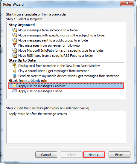 auto reply mail setting in outlook