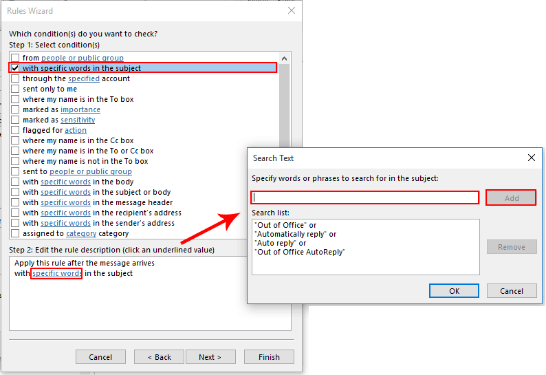 How to block out of office reply emails in Outlook?