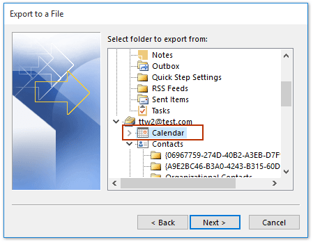 How to export calendar from Outlook to Excel spreadsheet?