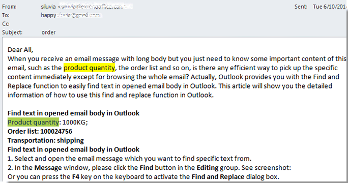 What Does Email Body Text Mean