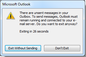 office 2016 outlook is closing