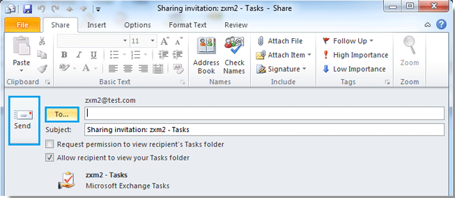 share task office 365