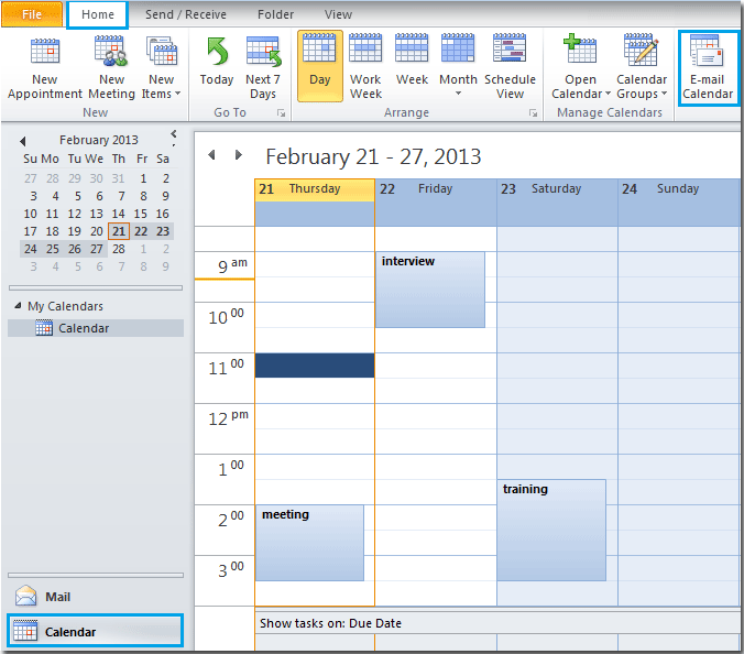 How To Share Outlook Calendar Information With Other People 