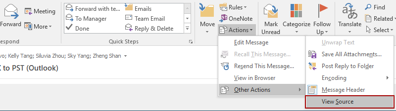 come cambiare la posta elettronica esplora la codifica in Outlook 2010