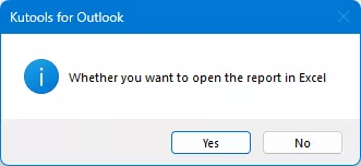 a dialog box will appear asking whether you want to open the exported file