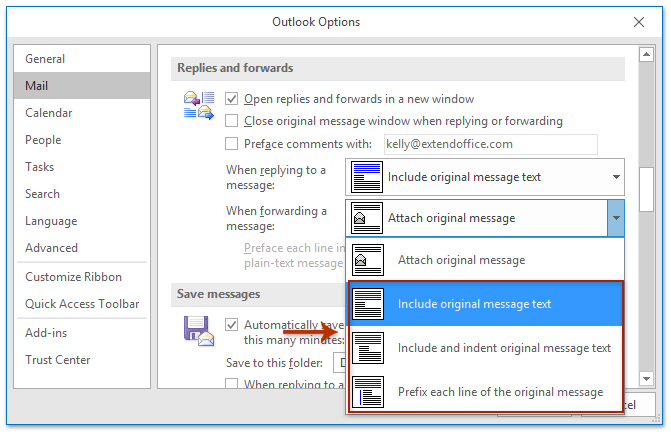 Hoe E-Mails Niet Als Bijlagen Doorsturen In Outlook?