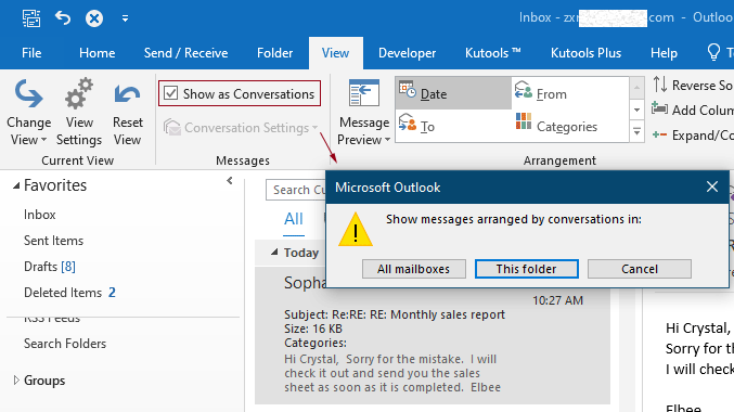 Find Email in Outlook - Instructions and Video Lesson