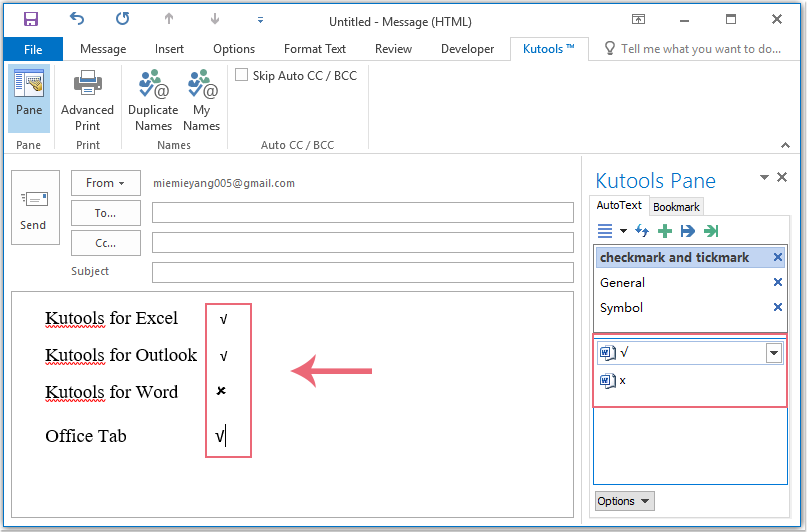 how to do trickmark on excel for macbook