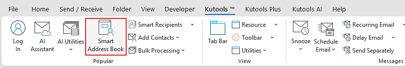 kutools-smart-address-book