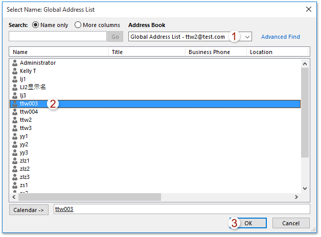 outlook for mac global address book