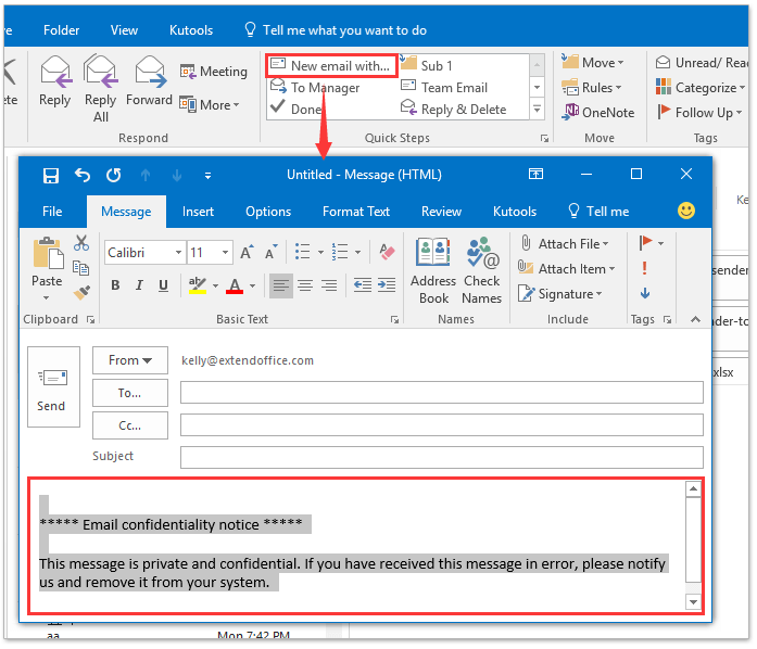 how to add signature in outlook meeting request