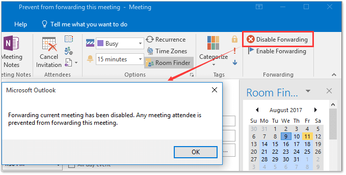 How To Prevent Attendees From Forwarding Outlook Meeting 
