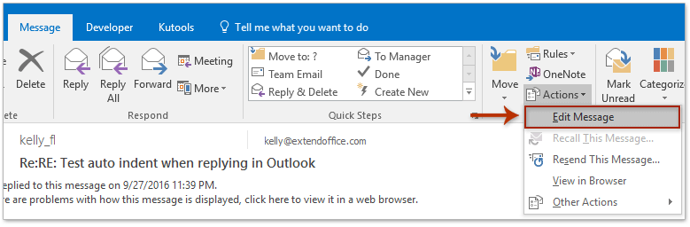 how to increase font size in outlook email message