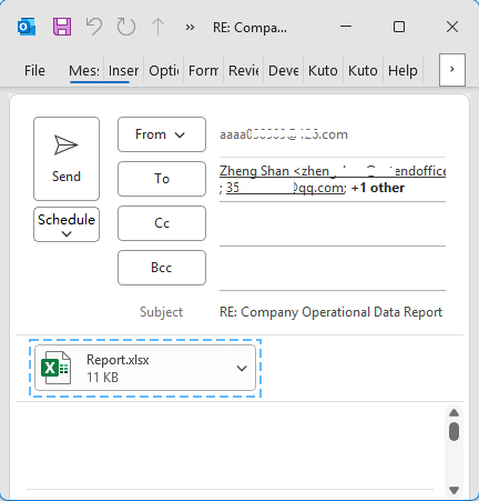 Reply with Attachment in Outlook