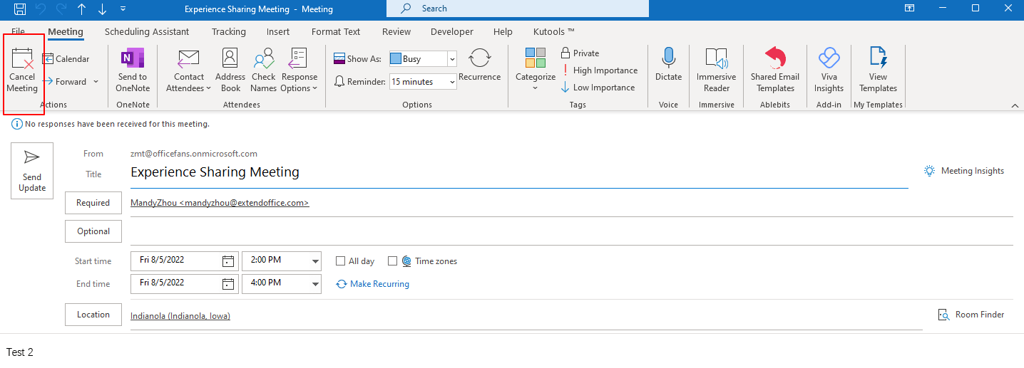 How To Recall A Meeting Invite When You Are Not The Organizer In Outlook 