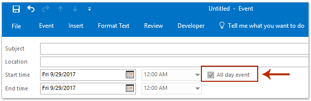 How To Create A Recurring All Day Event In Outlook 