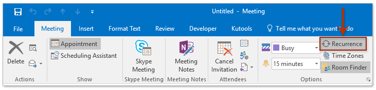 How To Create A Bi weekly fortnightly Recurring Meeting In Outlook 