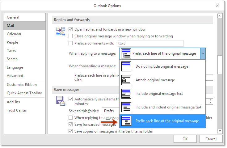 outlook for mac inbox prefix