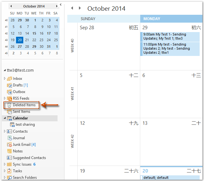 How To Restore Deleted Meetings contacts In Outlook 