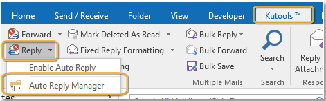 doc set automatische Antwort für jeden Absender 13