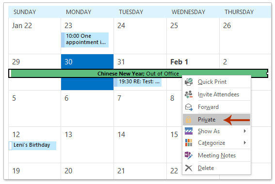 share private appointment outlook calendar Good It Webzine