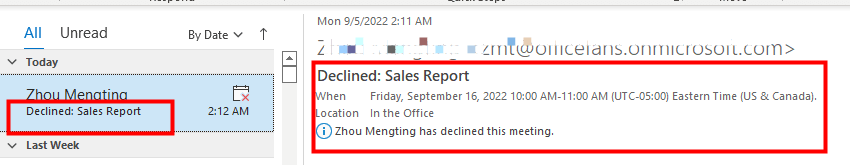 How To Show A Declined Meeting In Outlook s Calendar 