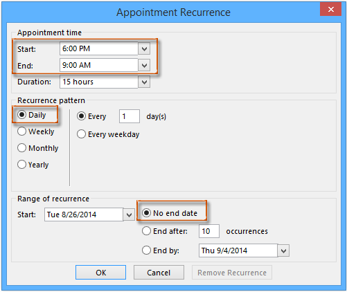 How to hide non working hours in Calendars in Outlook?