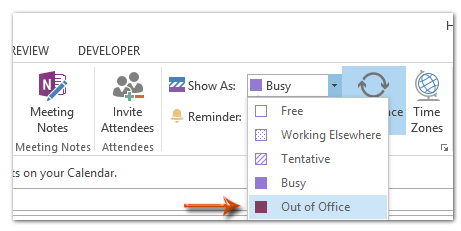 How to hide non-working hours in Calendars in Outlook?