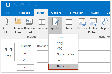 setting up a signature in outlook for mac