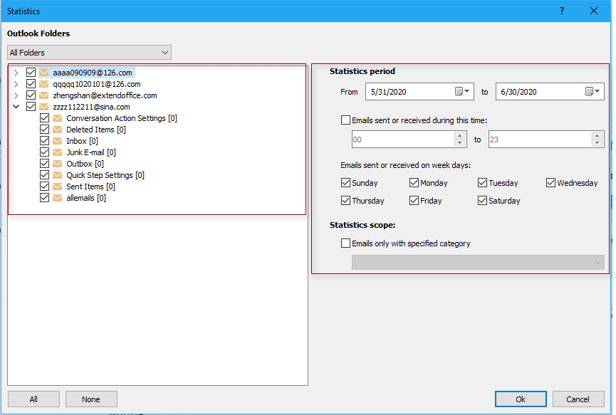 adroddiad ystadegol doc kutools 2