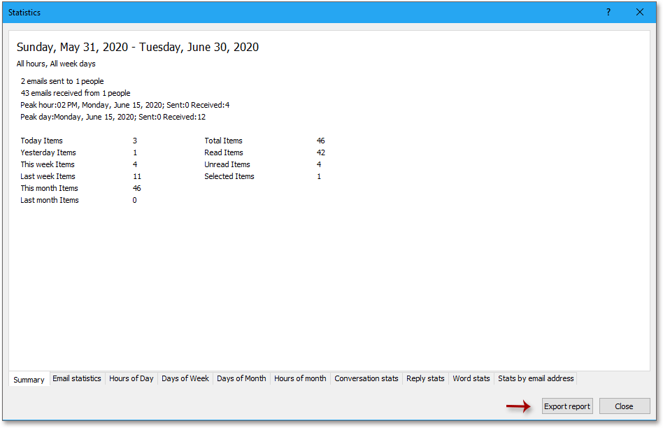 doc kutools raport statistic 4