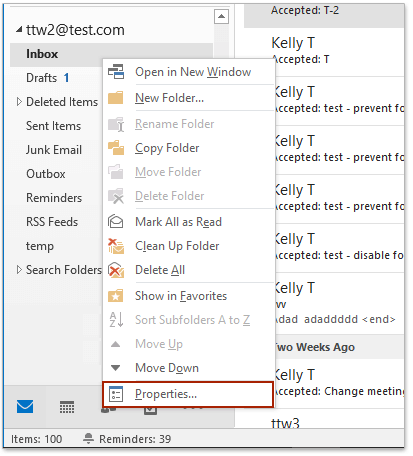 outlook 2016 not deleting emails from server