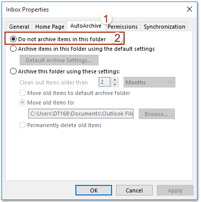 outlook 2016 not deleting emails from server