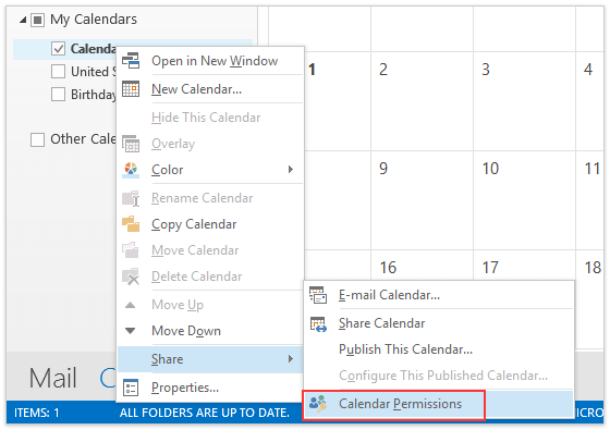 How To View Calendar Permissions In Outlook 