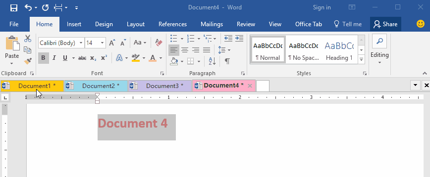 Browse multiple word documents in one window as Firefox