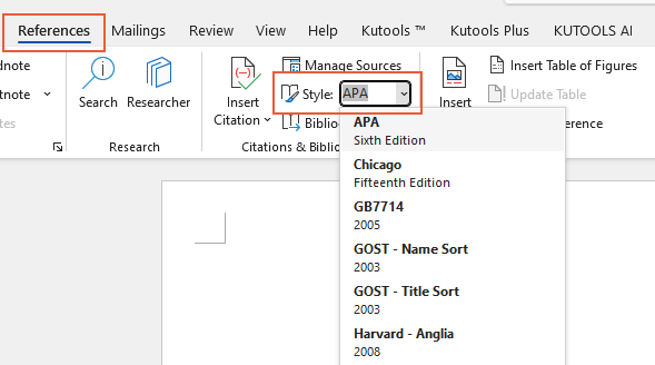 how to edit bibliography in word