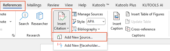 how to edit bibliography in word