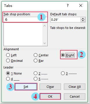 doc align left right 3