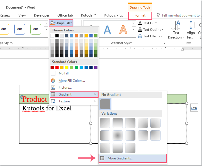 doc gradient fill table 3