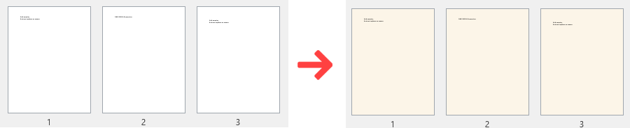 Change background color in Word example