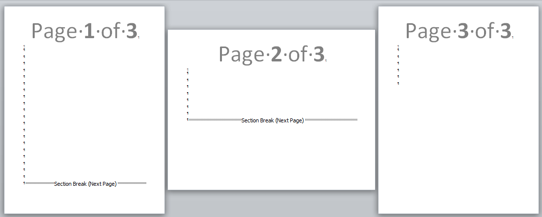 change orientation of one page in word