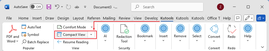 kutools-compact-view